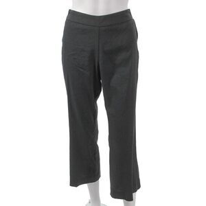 Estelle & Finn Women Cropped Linen Pants Gray Pull On Size 0